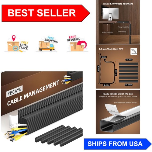 Smart black cable management - smart,