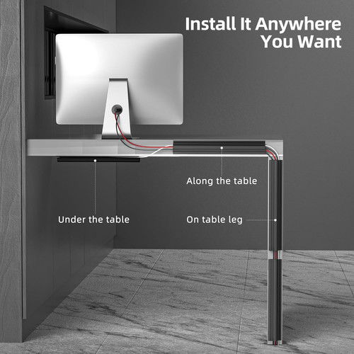 Pack under desk cable - 15.7",