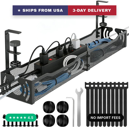 Cable management under - 25.3'',